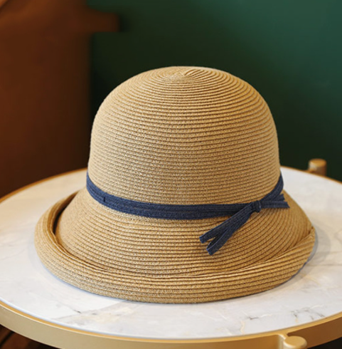 Sombrero Bucket Plegable Estilo Hepburn de Paja - Image 5