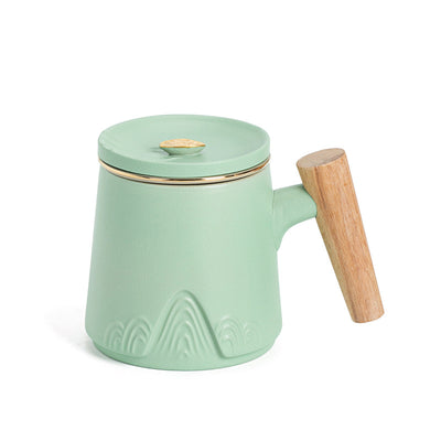 Taza Cerámica Zhoushan con Filtro Separador y Tapa - Image 8
