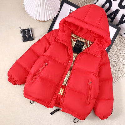 Abrigo Acolchado Infantil Invierno - Chaqueta Gruesa Dorada y Negra - Image 8