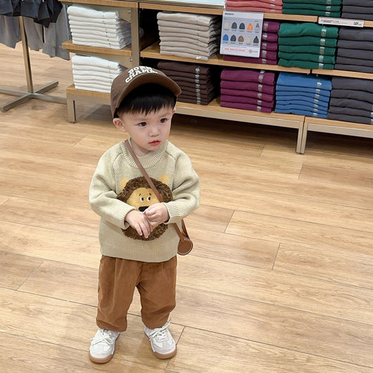 Suéter Pullover Coreano para Niños - Estilo Occidental - Image 3