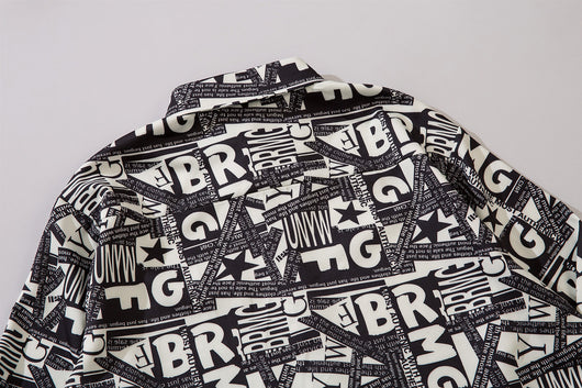 Camisa Vintage Manga Larga Unisex Estilo Relajado - Image 13