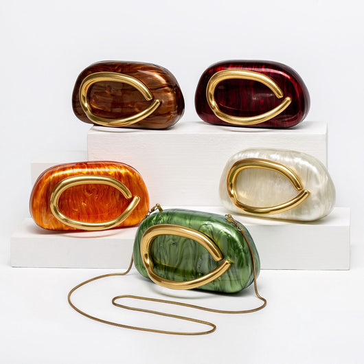 Bolso Clutch de Acrílico para Cena con Correa Cruzada - Image 4