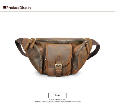 Bolsa de Pecho Cuero Crazy Horse Hombre - Cuero Genuino Premium - Image 16