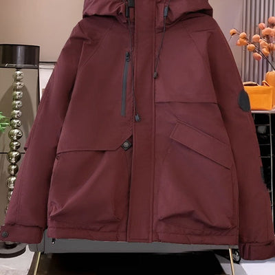 Chaqueta Acolchada Holgada con Capucha Estilo Coreano - Image 4