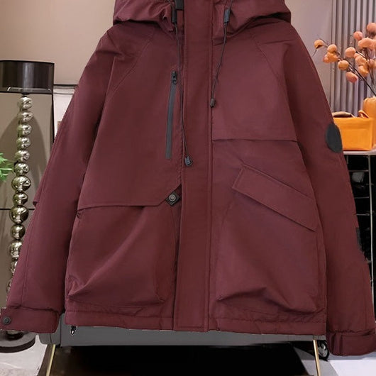 Chaqueta Acolchada Holgada con Capucha Estilo Coreano - Image 4