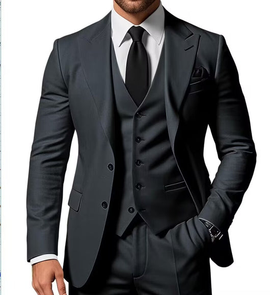 Traje de Negocios Tres Piezas para Hombre - Image 20