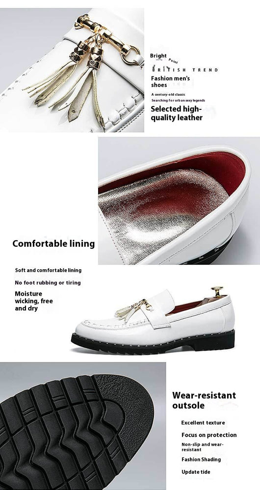 Zapatos de Cuero Casual con Punta Afilada - Diseño Moderno Liso - Image 8