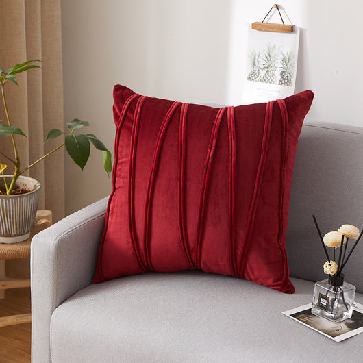 Funda de Almohada Terciopelo Plisada Premium para Sofá y Cabecera - Image 30