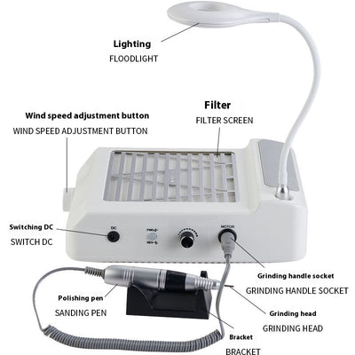 Máquina Pulidor de Uñas con Aspiración Integrada - Image 6