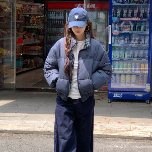 Abrigo Acolchado de Algodón Estilo Coreano para Mujer - Image 3