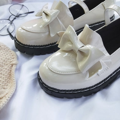 Zapatos Lolita de Cuero Grueso Retro Japonés para Mujer - Image 14