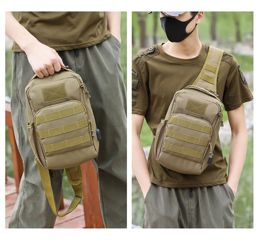 Bolsa Táctica Crossbody Camuflaje para Hombre - Gran Capacidad Multifuncional - Image 43