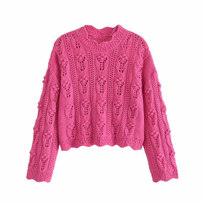 Suéter Casual de Punto para Mujer, Cuello Redondo y Manga Larga - Image 10