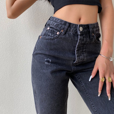 Jeans Talle Alto Corte Recto Clásico - Image 8