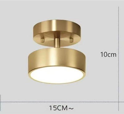 Lámpara de Techo Redonda de Cobre Puro - Diseño Minimalista - Image 13