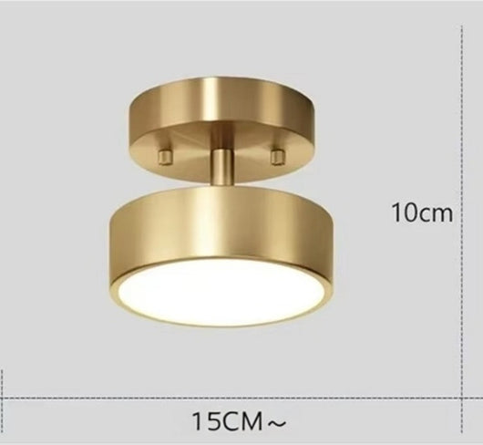 Lámpara de Techo Redonda de Cobre Puro - Diseño Minimalista - Image 13