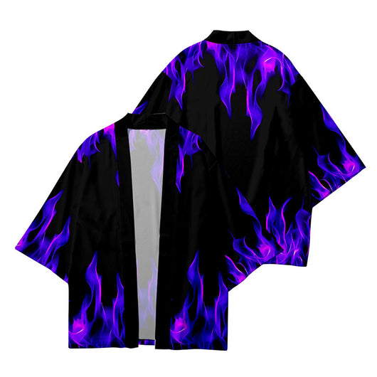 Camisa Haori Kimono con Estampado de Costura - Manga Tres Cuartos - Image 4