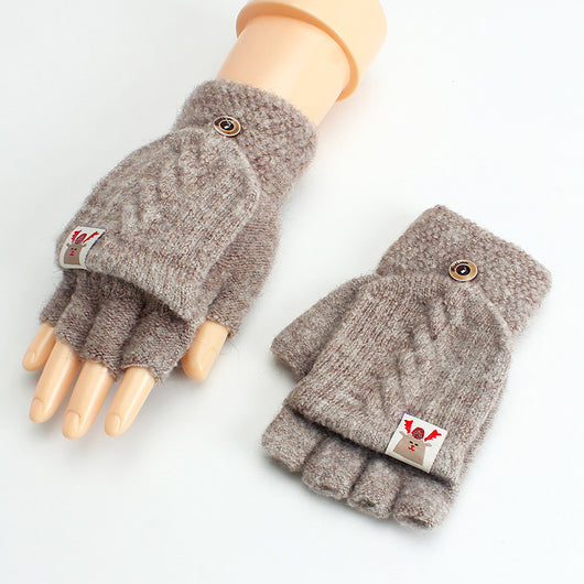 Guantes Tejidos de Lana Fina sin Dedos - Diseño Clásico - Image 5