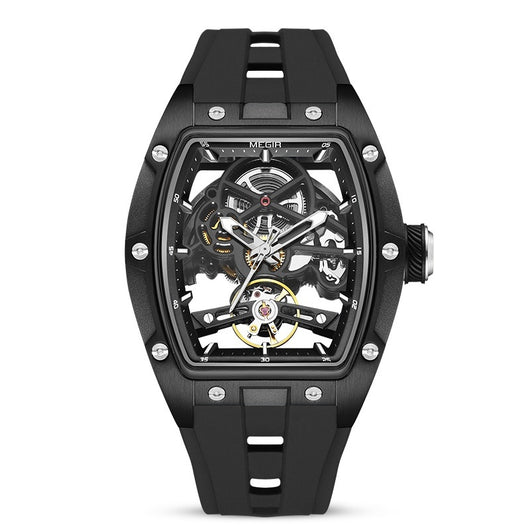 Reloj Mecánico Automático Hueco de Acero Inoxidable para Hombre - Image 6