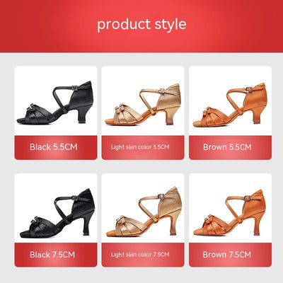 Zapatos de Tacón para Baile Latino con Suela Flexible - Image 2