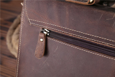 Bolso Messenger de Cuero Crazy Horse - Estilo Vintage Duradero - Image 22