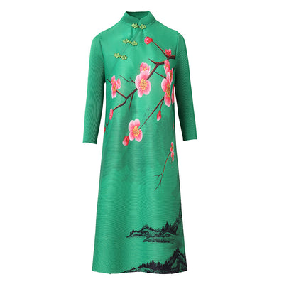 Vestido Rojo Estilo Western con Estampado Vintage - Efecto Rejuvenecedor - Image 5