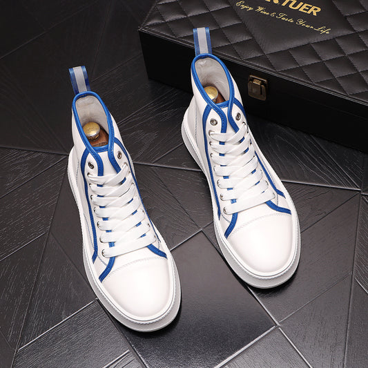 Zapatillas Altas Blancas para Hombre - Estilo Urban Ins