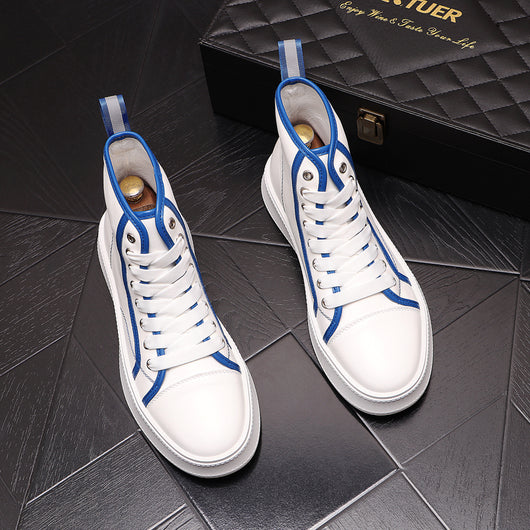 Zapatillas Altas Blancas para Hombre - Estilo Urban Ins