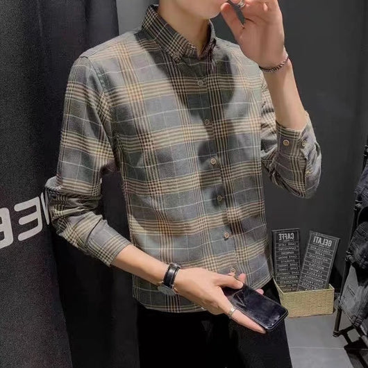 Chaqueta Camisa Slim Fit Coreana - Estilo Trendy para Hombre - Image 3