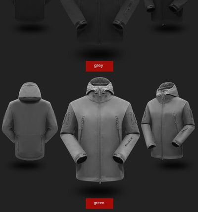 Traje Térmico Táctico Shark Skin Camuflaje Militar - Chaqueta Soft Shell Gruesa Talla Grande - Image 17
