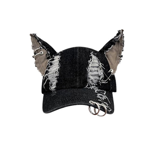 Gorra de Béisbol Denim Lavado con Diseño Vintage - Image 5