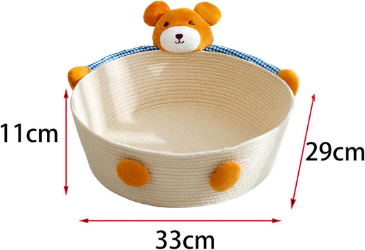 Cama Nido para Gatos de Cuerda de Algodón - Rascador Tejido para Gatos y Conejos - Image 6