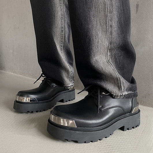 Zapatos Casuales de Cuero Estilo Británico con Suela Reforzada - Image 4