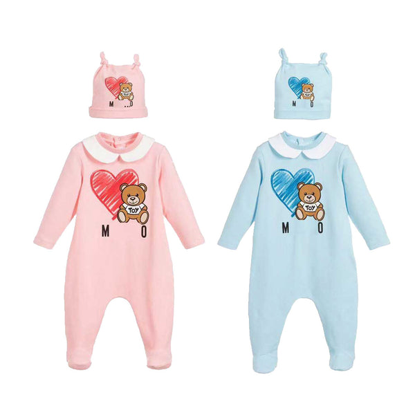 Pijama Enterizo de Algodón para Bebé con Estampado de Traje