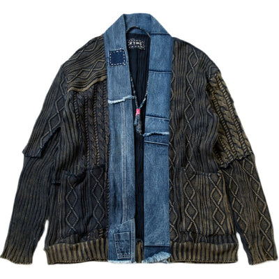 Chamarra Suéter Vintage Lavado Twist para Hombre - Image 4