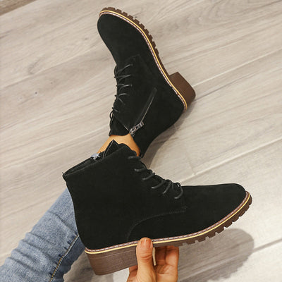 Botas Cortas para Mujer Punta Redonda Estilo Martin - Image 3
