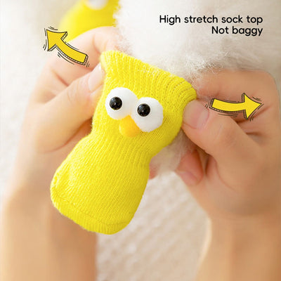 Calcetines Antideslizantes para Mascotas con Ojos Grandes y Diseño Adorable - Image 18
