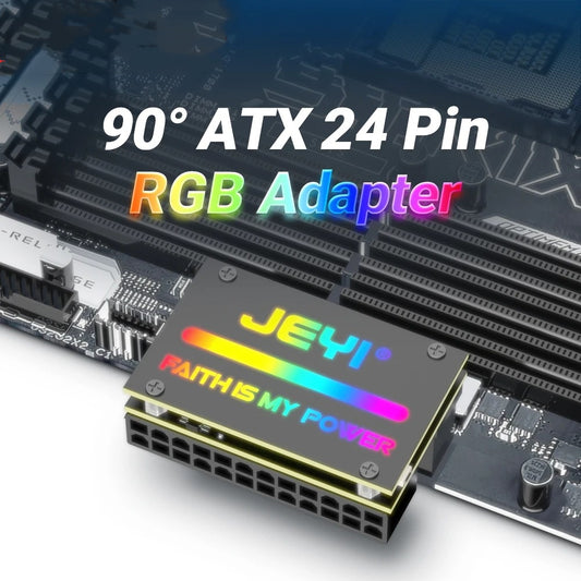 Conector ATX 24 Pines en Ángulo Recto para Fuente de Poder