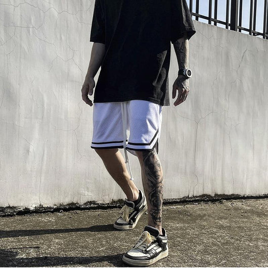 Pantalones de Básquetbol con Malla y Cordón Ajustable - Image 18