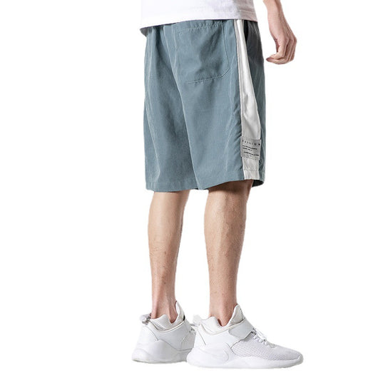 Pantalones Deportivos Sueltos Coreanos Versátiles - Corte Cinco Puntos - Image 5