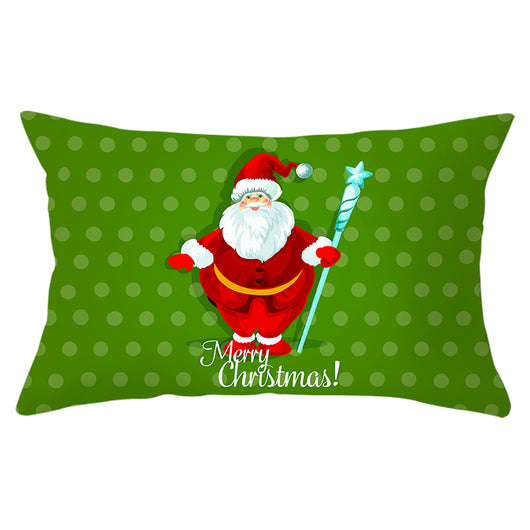 Funda de Almohada Navideña Serie Verde con Estampado Piel de Melocotón - Image 14