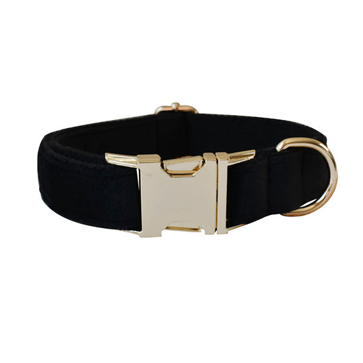 Correa y Collar Doble Capa de Microfibra con Hebilla Oro Rosa - Image 2