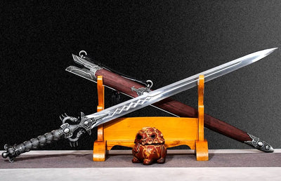 Espada Lilong de Acero Manganeso Forjada de Una Pieza - Pieza de Colección Premium