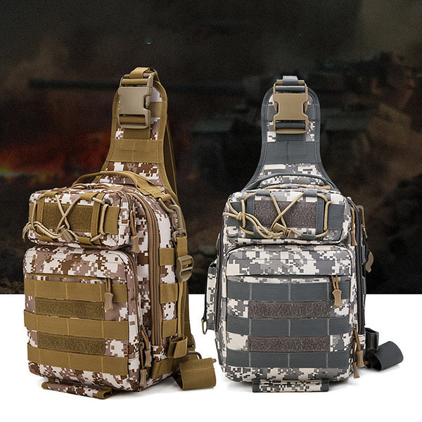 Mochila Táctica para Pesca y Camping Camuflaje Resistente