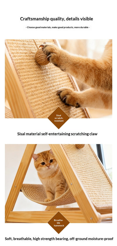 Árbol para Gatos de Madera Maciza Resistente y Fácil de Limpiar - Image 15
