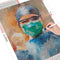 Cuadro Diamante Pintura Retrato Médico Hecho a Mano - Decoración del Hogar