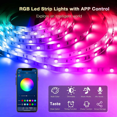 Tira LED RGB Inteligente con Bluetooth y Control por Música - Image 7