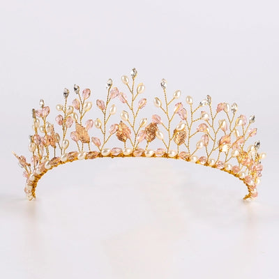 Diadema Nupcial con Cristales Facetados - Tocado de Novia Artesanal - Image 4