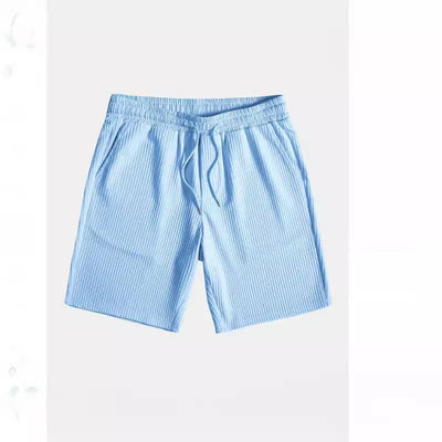 Conjunto de Playa Hombre Dos Piezas - Shorts y Camiseta Rayas Multicolor - Image 3