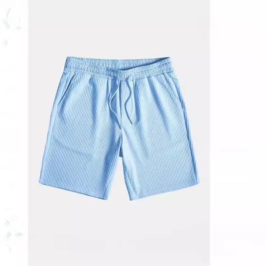 Conjunto de Playa Hombre Dos Piezas - Shorts y Camiseta Rayas Multicolor - Image 3